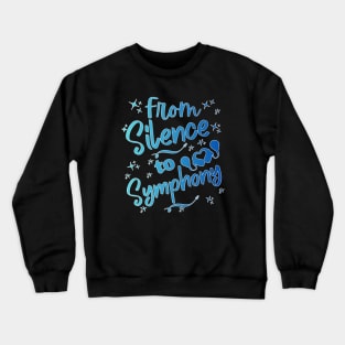 From Silence to Symphony Cochlear Implant Crewneck Sweatshirt